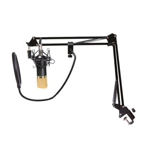 Sosoport Bm Kondensatormikrofon mit Stoßdämpfer Wind Schaumkappe und Metallständer Professionelles Mikrofon für Studioaufnahmen Podcasts und Rundfunk Schwarz Gold Sosoport Bm Kondensatormikrofon mit Stoßdämpfer Wind Schaumkappe und Metallständer Professionelles Mikrofon für Studioaufnahmen Podcasts und Rundfunk Schwarz Gold von Sosoport