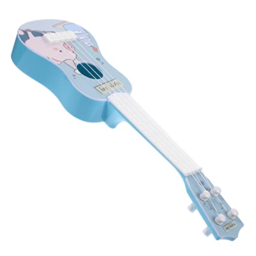 Sosoport Frühes Bildungsspielzeug Ukulele Nachahmungsgitarre mit Saiten Sicher für Kleinkinder für Musiklernen und Kreative Entwicklung Perfektes für Jungen von Sosoport