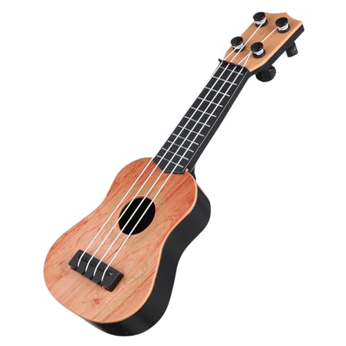 Sosoport Ukulele für Gelbes Kunststoff Musikinstrument Flexibles Saiten Design für Musikalische Frühförderung und Kreative von Sosoport