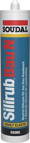 15 Stk. Soudal Silikondichtstoff Silirub Bau N schwarz 300 ml Kartusche 125583 von Soudal