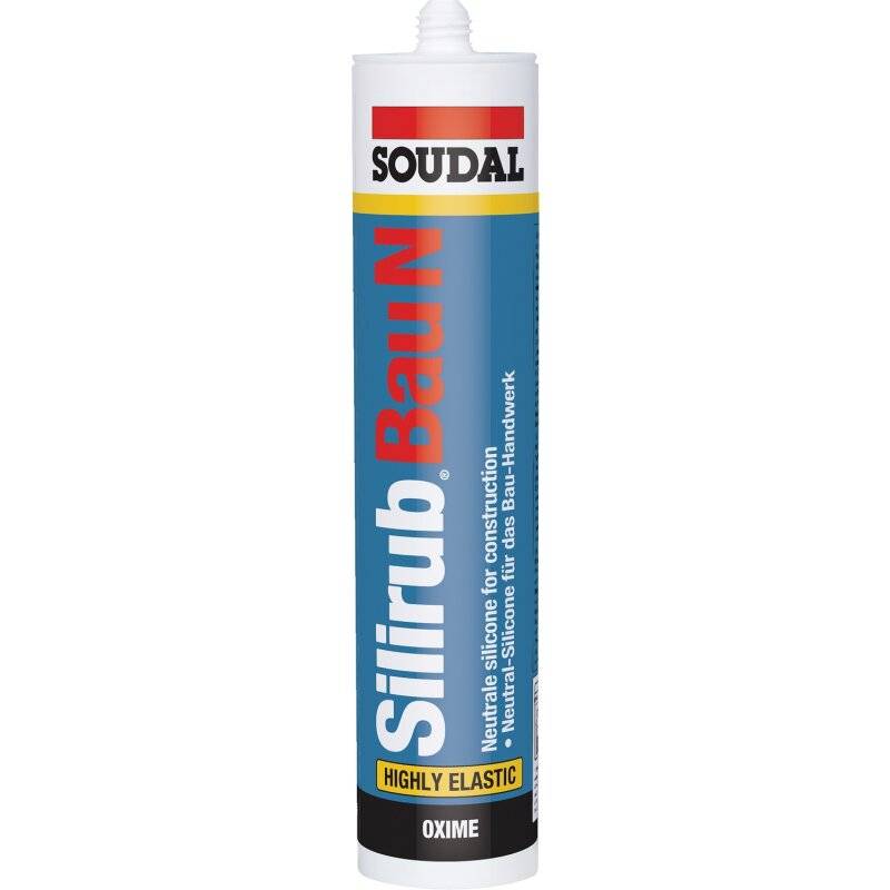 Silirub Bau N Bausilikon Neutralsilikon UV- und witterungsbeständig 300ml grau von Soudal N.V.
