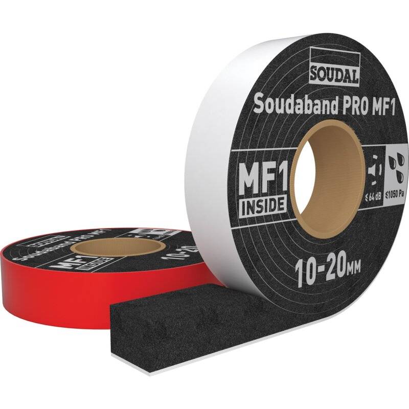 Soudaband PRO MF1 multifunktionales Fugendichtungsband Fensterband 53/6-15 Rolle 8m von Soudal N.V.