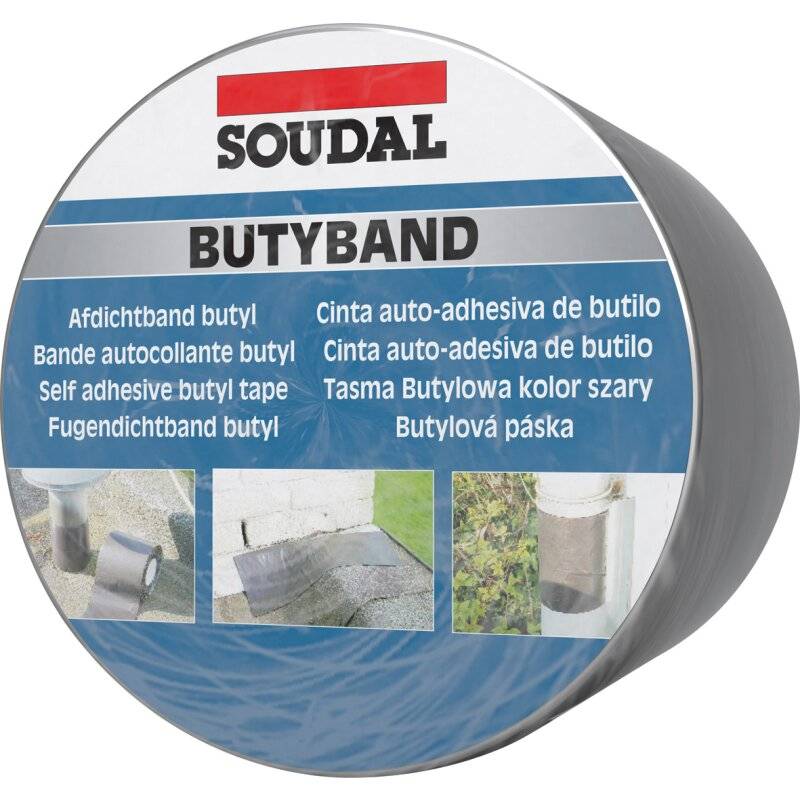 Soudal Butyband Aluminium elasto-plastisches Dichtband Anschlussband Rolle 100mm x 10m von Soudal N.V.