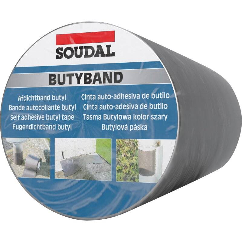 Soudal Butyband Aluminium elasto-plastisches Dichtband Anschlussband Rolle 225mm x 10m von Soudal N.V.