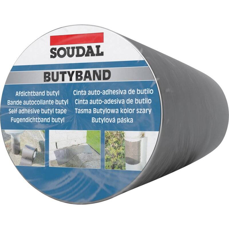 Soudal Butyband Aluminium elasto-plastisches Dichtband Anschlussband Rolle 300mm x 10m von Soudal N.V.