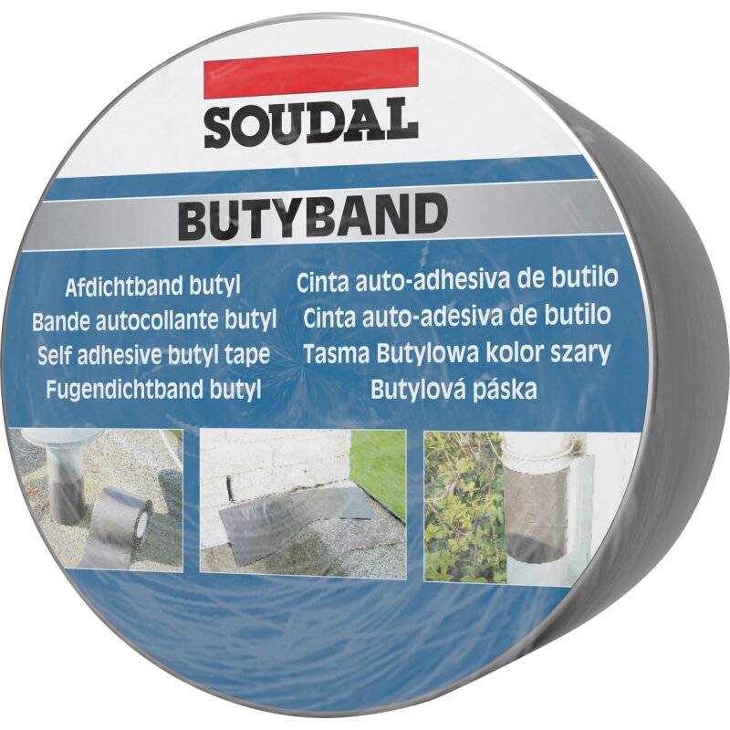 Soudal Butyband Aluminium elasto-plastisches Dichtband Anschlussband Rolle 75mm x 10m von Soudal N.V.