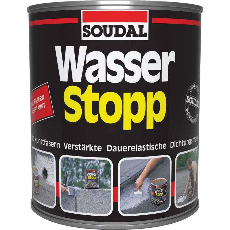 Soudal Wasserstopp faserverstärkte dauerelastische Dichtmasse Reparaturbeschichtung 750g von Soudal N.V.