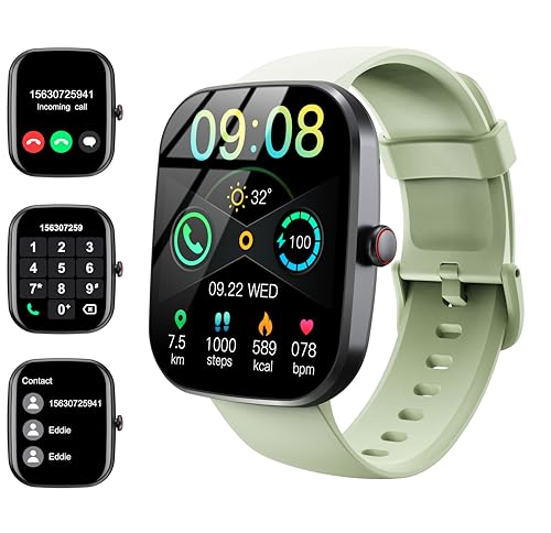 Smartwatch Damen Herren, 1.91'' Zoll HD Smart Watch mit Bluetooth Anrufe, Fitness Tracker mit 110+ Sportmodi, Herzfrequenz SpO2 Schlafmonitor Schrittzähler, IP68 Wasserdicht Fitnessuhr für Android iOS von Soudorv