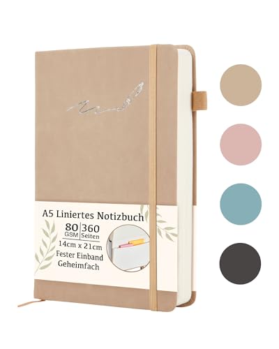 Soul Projekt Graues Notizbuch A5 Liniert, 360 Seiten Hardcover Notebook, Buchjournal, Ideenbuch, Bulletjournal, Tagebuch, Elastischer Verschluss Und Stiftehalter Soul Projekt Graues Notizbuch A5 Liniert, 360 Seiten Hardcover Notebook, Buchjournal, Ideenbuch, Bulletjournal, Tagebuch, Elastischer Verschluss Und Stiftehalter von Soul Projekt