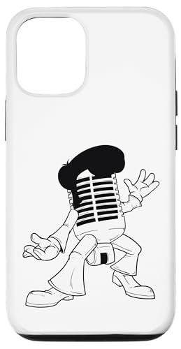 Funky Microphone Groove-Charakter Hülle für iPhone 12/12 Pro Funky Microphone Groove-Charakter Hülle für iPhone 12/12 Pro von Soul Spin Artworks