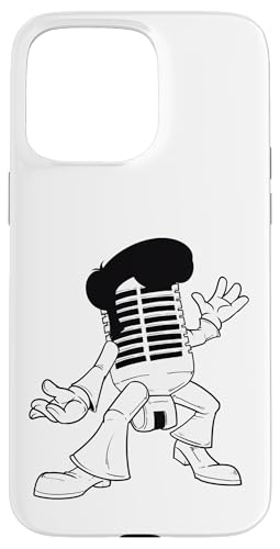 Funky Microphone Groove-Charakter Hülle für iPhone 15 Pro Max Funky Microphone Groove-Charakter Hülle für iPhone 15 Pro Max von Soul Spin Artworks