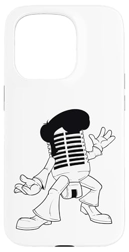 Funky Microphone Groove-Charakter Hülle für iPhone 15 Pro Funky Microphone Groove-Charakter Hülle für iPhone 15 Pro von Soul Spin Artworks