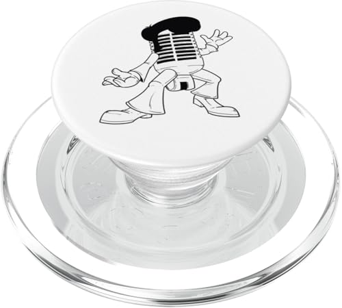 Funky Microphone Groove-Charakter PopSockets PopGrip für MagSafe Funky Microphone Groove-Charakter PopSockets PopGrip für MagSafe von Soul Spin Artworks