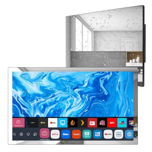 Soulaca 24-Zoll-Spiegelfernseher,Smart TV für Badezimmer, Digital/Analog-Tuner, Mirror Panel, Magic Remote, wasserdicht, Netflix, integrierte Lautsprecher,SS240U22-E036 Modell 2024 Soulaca 24-Zoll-Spiegelfernseher,Smart TV für Badezimmer, Digital/Analog-Tuner, Mirror Panel, Magic Remote, wasserdicht, Netflix, integrierte Lautsprecher,SS240U22-E036 Modell 2024 von Soulaca
