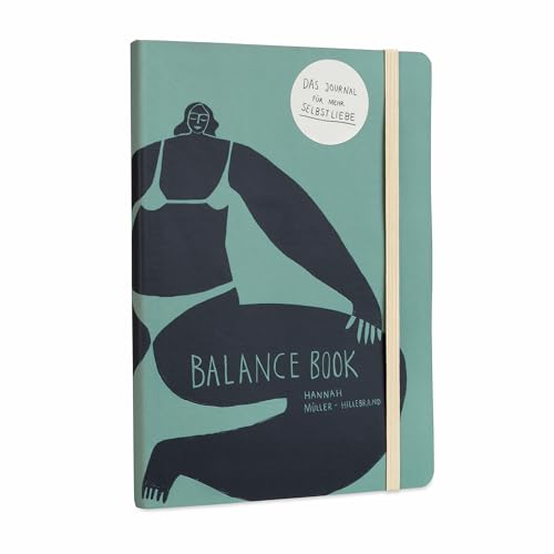 Soulbook Balance Book A5 176 Seiten, Motivations-Tagebuch, Notizbuch und Ratgeber mit Übungen, QR-Codes, Soft-Cover Grün von Soulbook