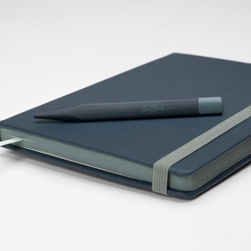 Soulbook Notizbuch A5 dotted - 176 Seiten - Softtouch - Punktraster, Lesezeichen und Stiftschlaufe - Hardcover Blau von Soulbook