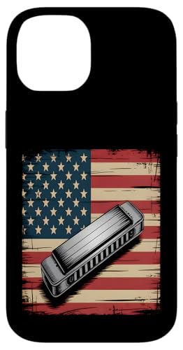 American Flag Mundharmonika Vintage Blues Hülle für iPhone 14 American Flag Mundharmonika Vintage Blues Hülle für iPhone 14 von Sound Vibes Studio