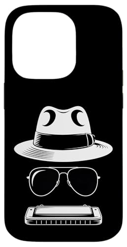Blues Mundharmonika Fedora Hülle für iPhone 14 Pro Blues Mundharmonika Fedora Hülle für iPhone 14 Pro von Sound Vibes Studio