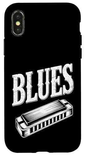 Blues Mundharmonika Vintage Hülle für iPhone X/XS Blues Mundharmonika Vintage Hülle für iPhone X/XS von Sound Vibes Studio