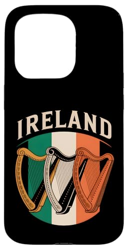 Irland Harfe Hülle für iPhone 15 Pro Irland Harfe Hülle für iPhone 15 Pro von Sound Vibes Studio