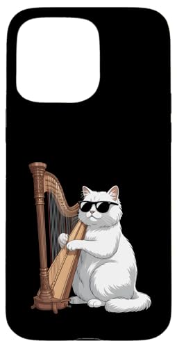 Katze spielt Harfe Lustiger Musiker Hülle für iPhone 15 Pro Max Katze spielt Harfe Lustiger Musiker Hülle für iPhone 15 Pro Max von Sound Vibes Studio