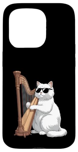 Katze spielt Harfe Lustiger Musiker Hülle für iPhone 15 Pro Katze spielt Harfe Lustiger Musiker Hülle für iPhone 15 Pro von Sound Vibes Studio