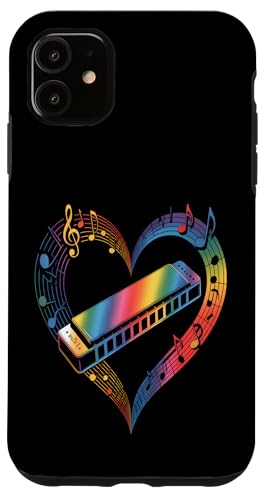 Mundharmonika Herz Music Lover Hülle für iPhone 11 Mundharmonika Herz Music Lover Hülle für iPhone 11 von Sound Vibes Studio