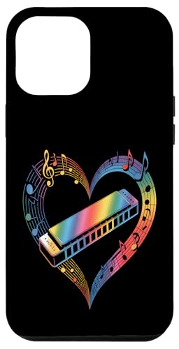 Mundharmonika Herz Music Lover Hülle für iPhone 12 Pro Max von Sound Vibes Studio