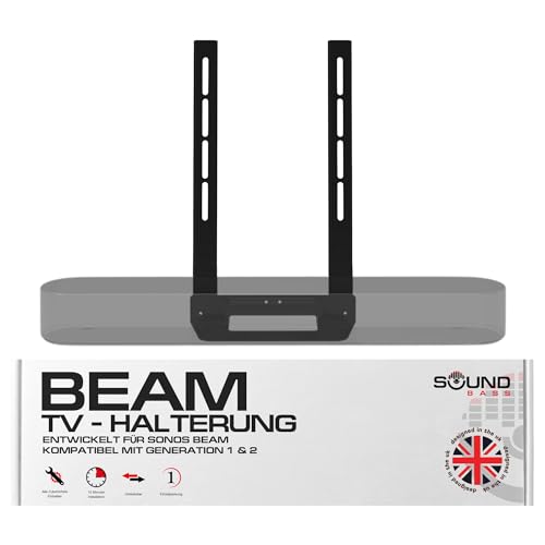 Beam TV, Schwarz, Aufsatz für TV-Halterung, Kit Enthält alle Montagezubehör für das Aufhängen Ihrer Sonos Beam Soundbar, die von Soundbass in Großbritannien entwickelt wurde von Sound bass