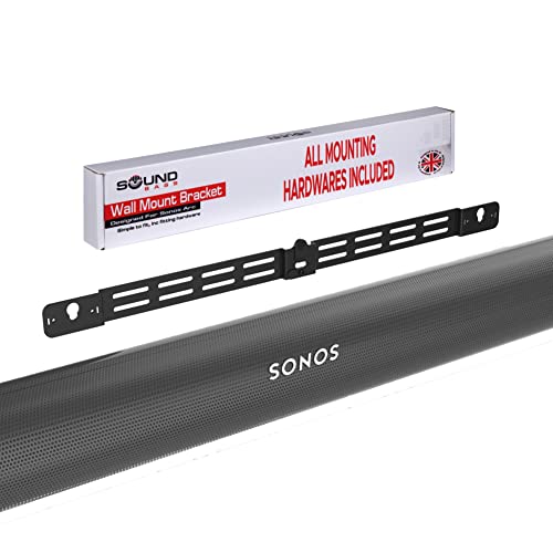 Sound bass Arc-Wandhalterung, schwarz, kompatibel mit Sonos Arc, einstellbare Tiefe, komplettes Hardware-Kit im Lieferumfang enthalten, in Großbritannien entwickelt von Sound bass