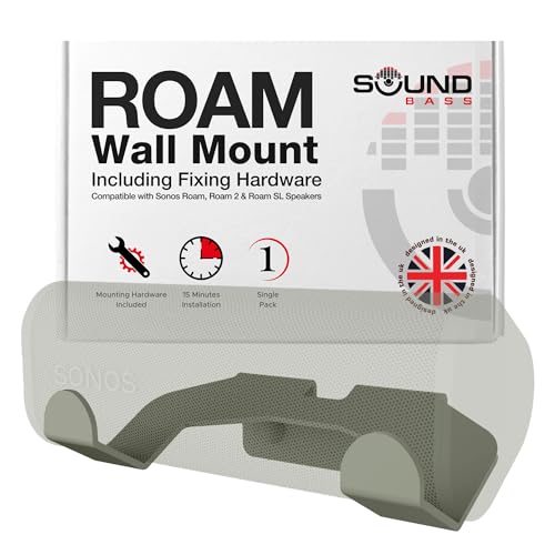 Roam-Wandhalterung, Grün, Einzelstück (1 STK.), kompatibel mit Sonos Roam, Roam 2 und Roam SL, inkl. Montageset, entworfen in Großbritannien von Sound bass