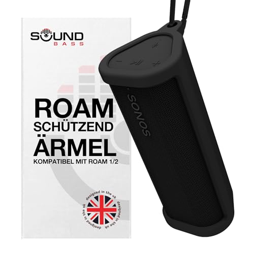 Strapazierfähige Schutz-Silikon-Tragetasche für Sonos Roam 2 | Schwarz | Jetzt mit Bluetooth-Tastenfunktion für Roam2 | Schützen Sie Ihren kabellosen Bluetooth-Lautsprecher mit Dieser Hülle/Abdeckung Strapazierfähige Schutz-Silikon-Tragetasche für Sonos Roam 2 | Schwarz | Jetzt mit Bluetooth-Tastenfunktion für Roam2 | Schützen Sie Ihren kabellosen Bluetooth-Lautsprecher mit Dieser Hülle/Abdeckung von Sound bass