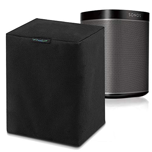 Sonos Lautsprecher-Abdeckung für Sonos Play:1, Sonos One & Sonos One SL Lautsprecher, robust, Schwarz, 1 Stück von SoundCover