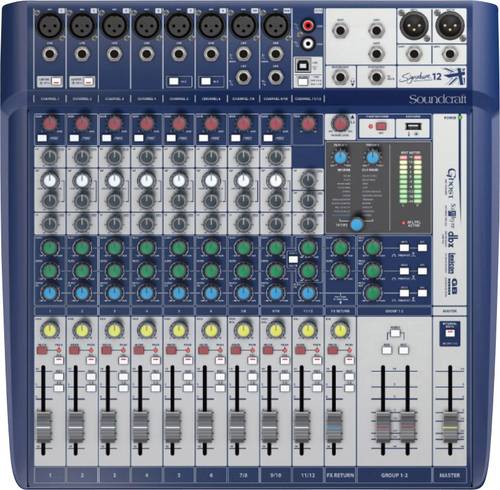 SoundCraft SIGNATURE 12 Konsolen-Mischpult Anzahl Kanäle:12 USB-Anschluss von SoundCraft