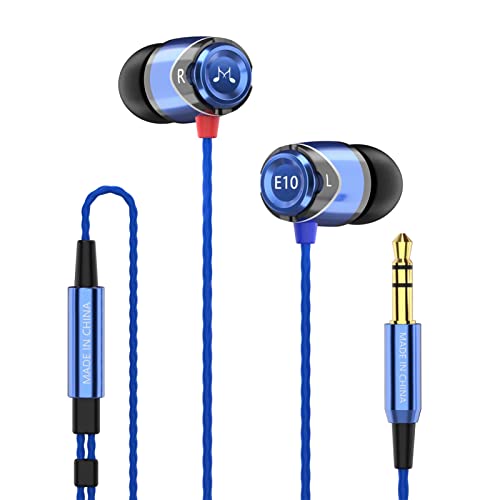 SoundMAGIC E10 High Fidelity Kopfhörer Smartphone Earbuds In Ear Kopfhörer Hochwertige Ohrhörer mit Noise Reduction - Blau von SoundMAGIC