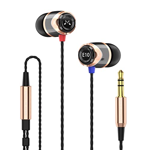 SoundMAGIC E10 High Fidelity Kopfhörer Smartphone Earbuds In Ear Kopfhörer Hochwertige Ohrhörer mit Noise Reduction - Gold von SoundMAGIC