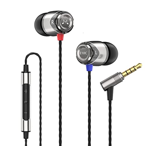 SoundMAGIC E10C Kabelgebundene Kopfhörer mit Mikrofon, HiFi-Stereo-Ohrhörer, geräuschisolierende In-Ear-Kopfhörer, leistungsstarker Bass, ohne Kabelsalat, Rotguss von SoundMAGIC