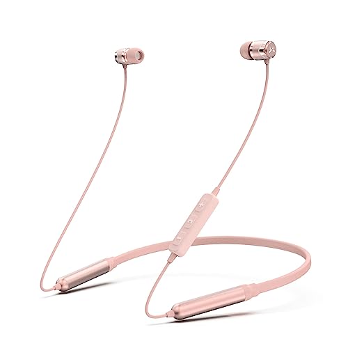 SoundMAGIC E11BT Bluetooth Kopfhörer mit Nackenbügel, drahtlose Ohrhörer, HiFi Stereo In Ear Headset mit Mikrofon, geräuschisolierende Sport Kopfhörer, pink von SoundMAGIC