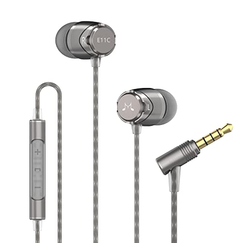 SoundMAGIC E11C Kabelgebundene Kopfhörer mit Mikrofon, HiFi-Stereo-Ohrhörer, geräuschisolierende In-Ear-Kopfhörer, leistungsstarker Bass, ohne Kabelsalat, Rotguss von SoundMAGIC