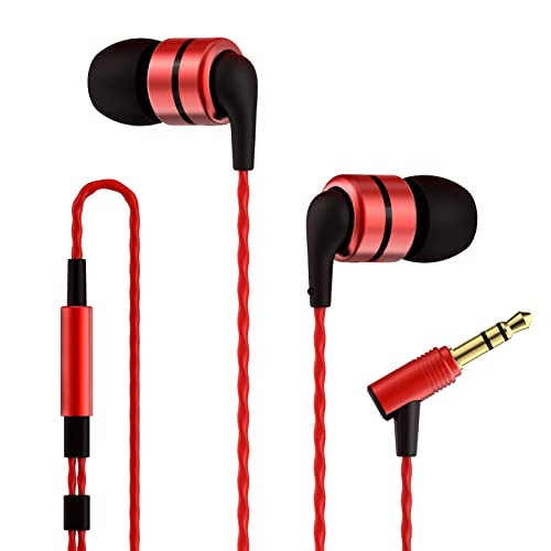 SoundMAGIC E80 Kabelgebundene Ohrhörer ohne Mikrofon, Audiophile HiFi-Stereo-Kopfhörer, geräuschisolierende In-Ear-Kopfhörer, Bequeme Passform, hervorragender Bass, schwarz-rot von SoundMAGIC