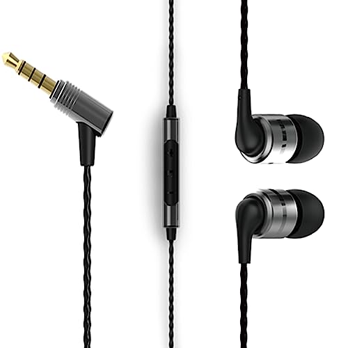SoundMAGIC E80C Kabelgebundene Ohrhörer mit Mikrofon HiFi Stereo Audiophile Kopfhörer Geräuschisolierung In-Ear-Kopfhörer Bequeme Passform Super Bass Rotguss von SoundMAGIC