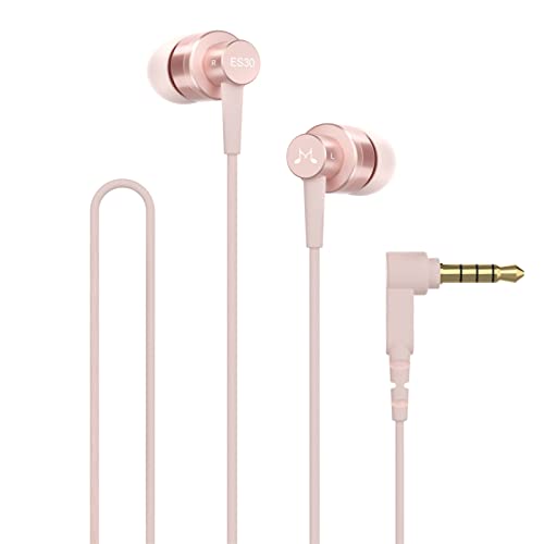 SoundMAGIC ES30 Kabelgebundene Ohrhörer ohne Mikrofon, geräuschisolierende In-Ear-Kopfhörer, Kopfhörer mit HiFi-Sound, Bequeme Passform, rosa von SoundMAGIC