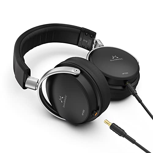 SoundMAGIC HP1000 Wired Over-Ear Headphones, HiFi Stereo Professional Premium Headphones, Noise Isolating, Extremely Clear and Wide Sound Platform with Detachable Cable, Black von SoundMAGIC