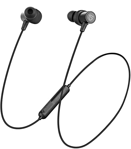 Bluetooth 5.2 Kopfhörer SoundPEATS Q30HD+ Drahtlose magnetische In-Ear-Sporthelme mit Mikrofon, Dauer 12 Stunden für iPad, iOS Android Mobile Smartphones PC (Schwarz) von SoundPEATS