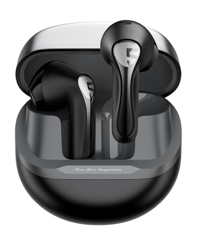 SoundPEATS Air5 Bluetooth Kopfhörer, Hi-Res/aptX Adaptive Lossless/Snapdragon Sound Kopfhörer, Semi In-Ear Bluetooth 5.4 Ohrhörer mit 13mm dynamischer Treiber, Spezielle App, 30 Stunden Spielzeit von SoundPEATS