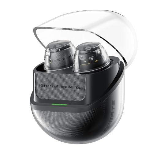 SoundPEATS Bluetooth Kopfhörer, Clear Dot Bluetooth 5.3 Kopfhörer mit 10mm Treiber, 2 Mikrofone mit KI-Geräuschunterdrückung für klare Anrufe, 27 Stunden Spielzeit, Spielmodus, transparente Kopfhörer von SoundPEATS