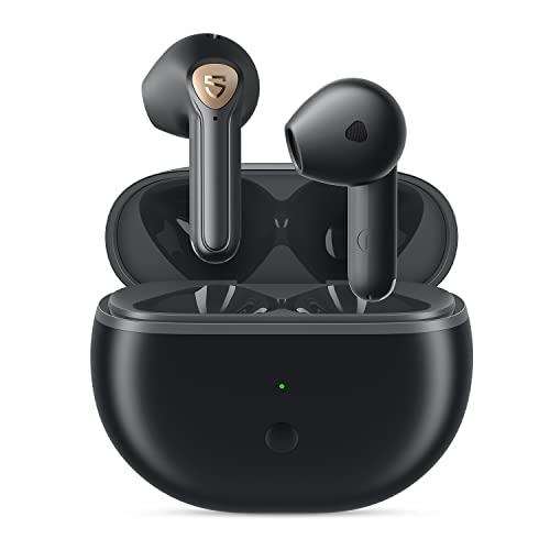 SoundPEATS Bluetooth Kopfhörer kabellose 5.3 mit LDAC Hi-Res Audio, Air3 Deluxe HS Semi In-Ear Kopfhörer mit ENC Mic, 14,2 mm Großer Treiber, In-Ear-Erkennung, Spielmodus, APP-Steuerung, 20 Stunden von SoundPEATS