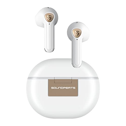 SoundPEATS Air3 Deluxe HS kabellose Kopfhörer mit LDAC Hi-Res Audio, Bluetooth 5.3 Semi In-Ear Kabellose Ohrhörer mit ENC Mic, APP-Steuerung, 14,2 mm Großer Treiber, 20H, Spielmodus, In-Ear-Erkennung von SoundPEATS