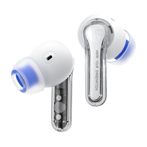 SoundPEATS Clear Bluetooth-Kopfhörer, 12-mm-Treiber und Dual-ENC-Mikrofon für klare Anrufe Spielmodus 40 Stunden Wiedergabezeit App-Steuerung von SoundPEATS