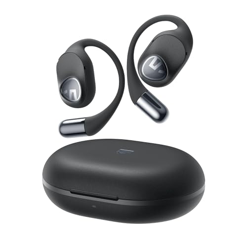 SoundPEATS GoFree 2 Offene Ohrhörer kabelloses Hi-Res Audio LDAC Codec, Sport-Ohrhörer Bluetooth 5.3 mit Ohrbügeln, 16,2 mm Treiber, Multipoint, 35 Stunden Wiedergabezeit für Laufen und Radfahren von SoundPEATS